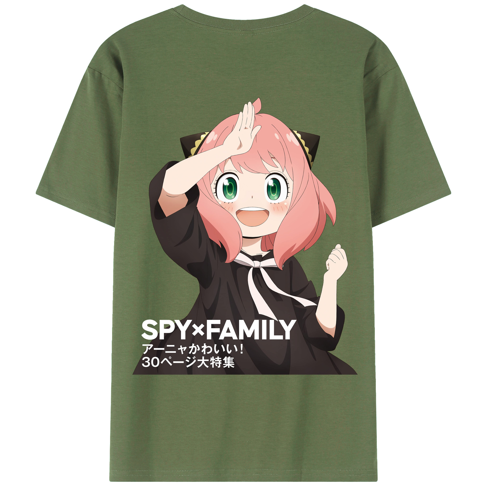 （画像用） SPY×FAMILY间谍家家酒 綿100％ メンズ半袖Tシャツ（バックプリント） 通気性